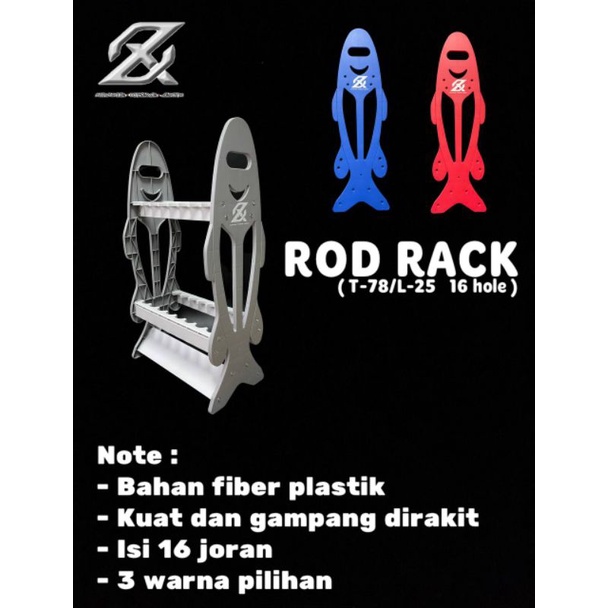 RAK JORAN AXZ ROD RACK RAK PANCING TERLARIS