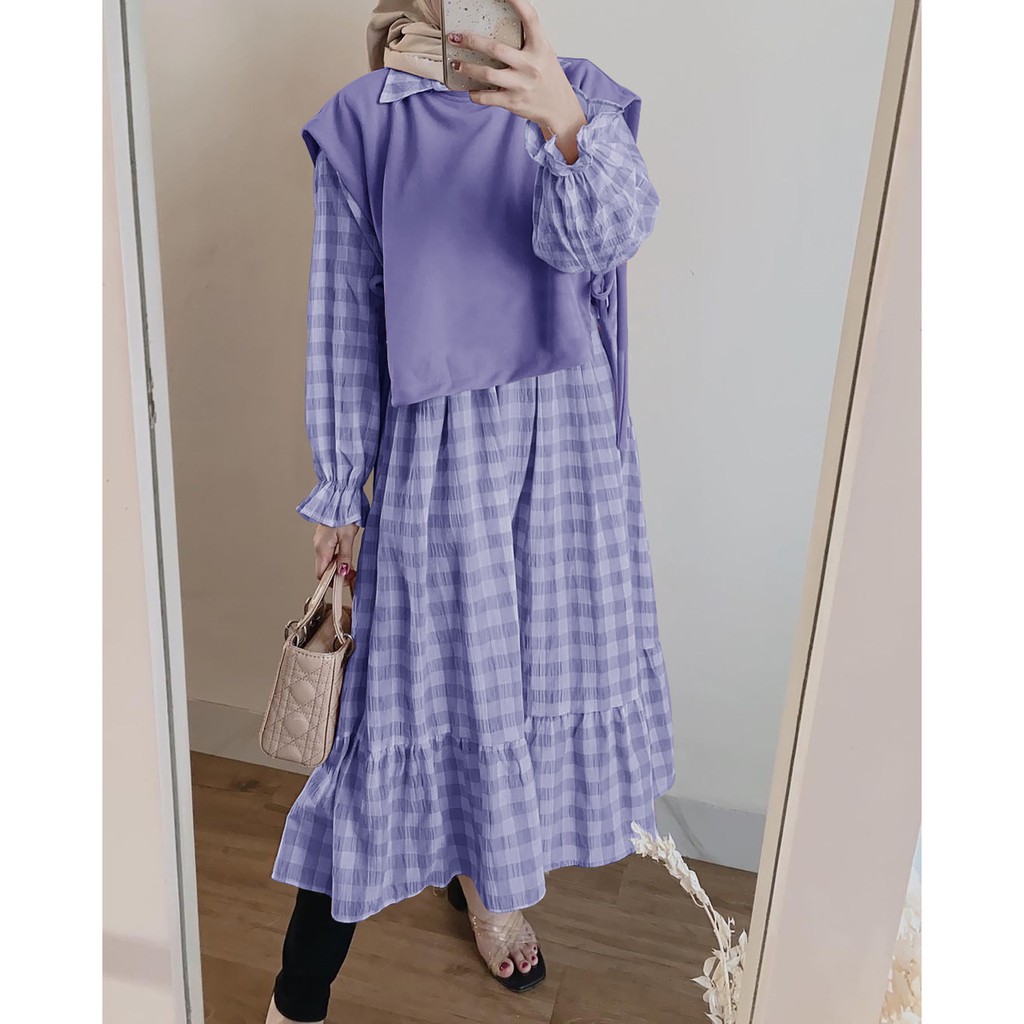 Jovana Tunik Mini Dres 2in1 Atasan Long Tunik Fashion Muslim Terlaris