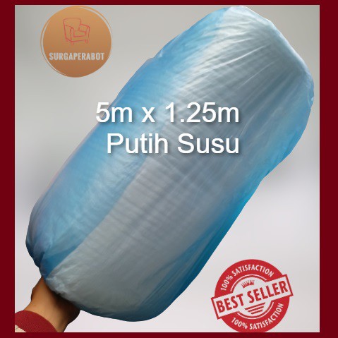 

Bubble wrap 5m x 1.25m Bubblewrap Meteran Buble Warp Putih Eceran 5 meter Bable Plastik Babel Murah