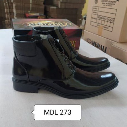 Sepatu Kulit PDH Polri TNI security guard PNS sepatu kerja formal tampil lebih keren