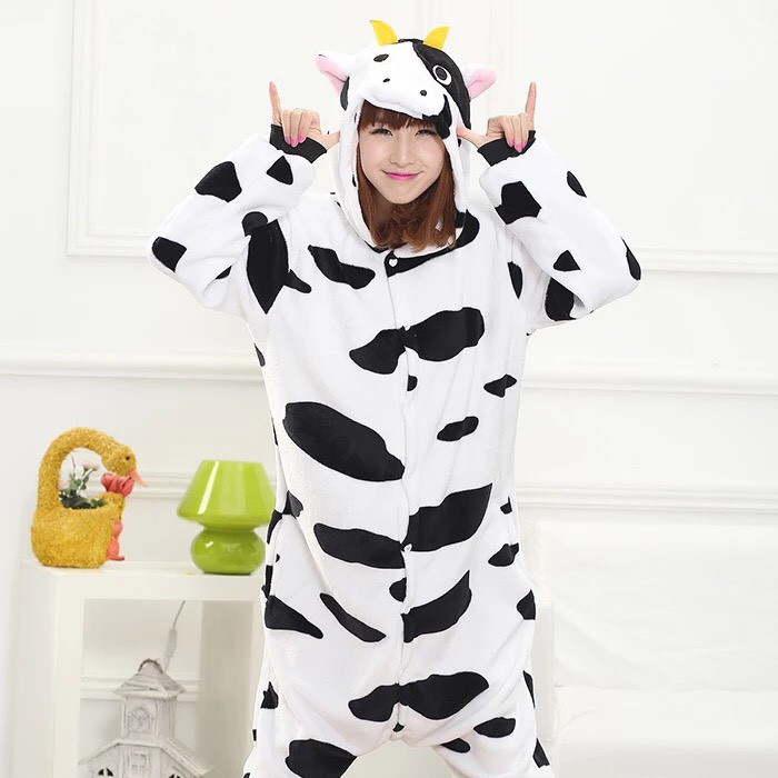 KOSTUM SAPI COW KERBAU OX BAJU ONESIE PIYAMA COSPLAY BAJU TIDUR