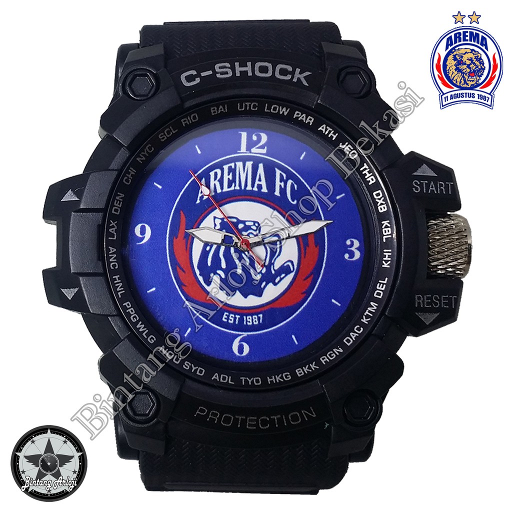 Jam Arema Outdoor Anti Air Motif #LogoAremaSingoEdan