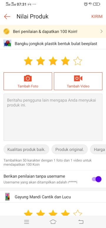 Gayung Mandi Cantik Dan Lucu