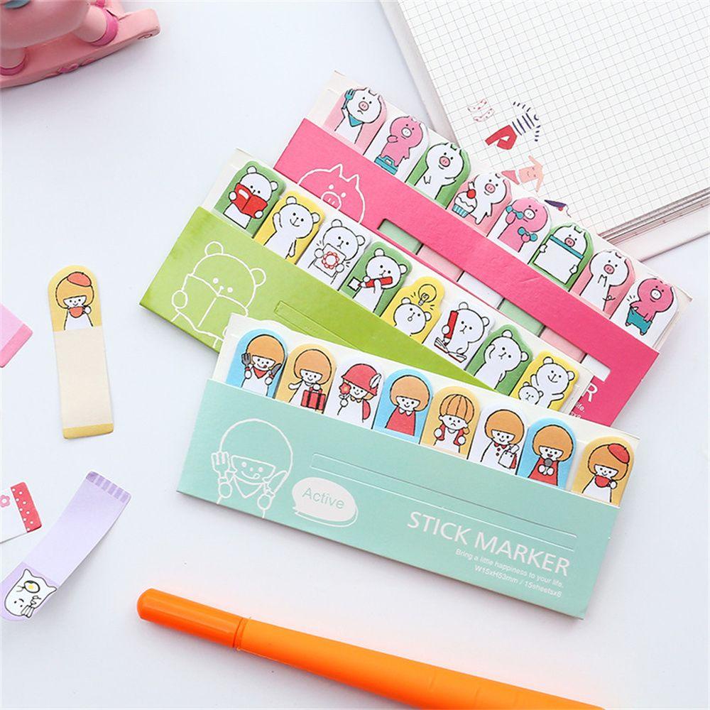 R-flower Memo Pad Bookmark Perlengkapan Sekolah Kreatif ​Nota Tempel Hewan Alat Tulis