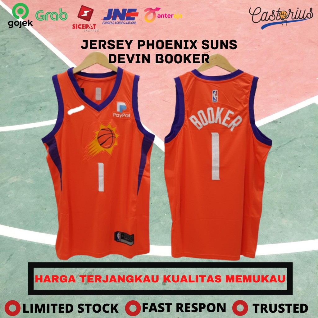 Jersey Basket Nba Baju Basket Nba Swingman Baju Basket Impor Murah Phoenix Suns Devin Booker Shopee Indonesia