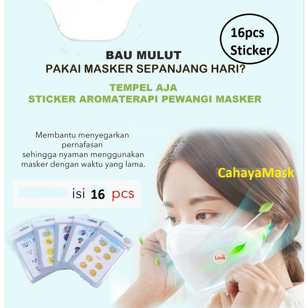 Stiker Masker Aroma Terapi / Sticker Masker