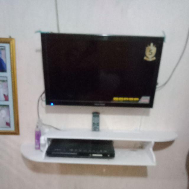 Meja Dinding Tv Melayang Meja Wifi Remot Dvd Rak Multifunction Floating Rak Tempel Dinding