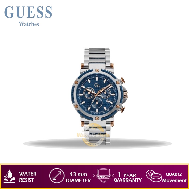 Jam Tangan Pria GUESS GC Y54003G7MF Stainless Steel Original