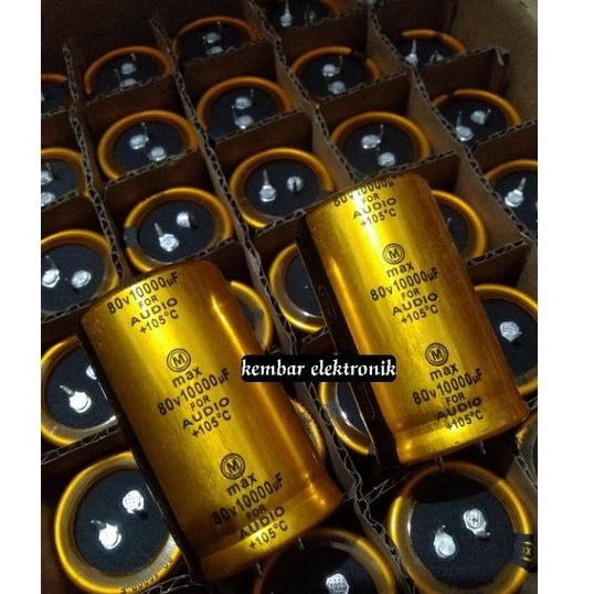 Elco 10000UF 80V Elko 10000 UF 80 V MAX GOLD