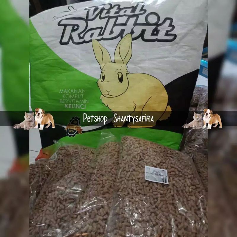 MAKANAN KELINCI VITAL RABBIT / CITRA FEED / FOOD RABBIT 25KG / 25 KG KHUSUS GRAB GOJEK