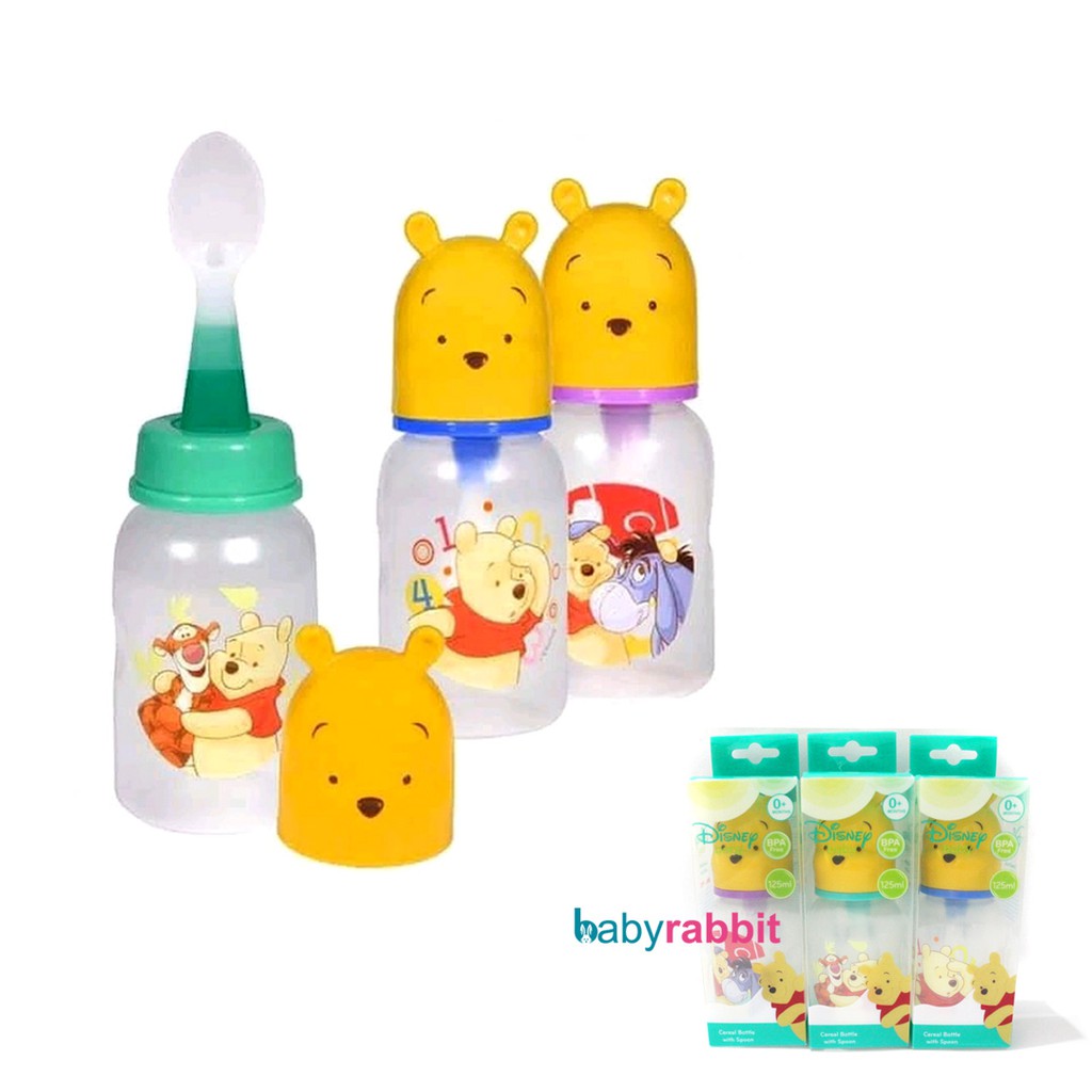 Kiddy Botol Sendok Disney Cereal Bottle w/ spoon 125ml