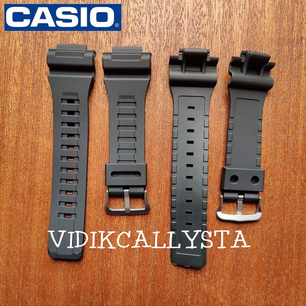 Tali Strap Jam Tangan Casio W 735 735 735H W-735 AQS 810 AQS810 AQS-810 AEQ110 AEQ 110 AEQ-110 HITAM