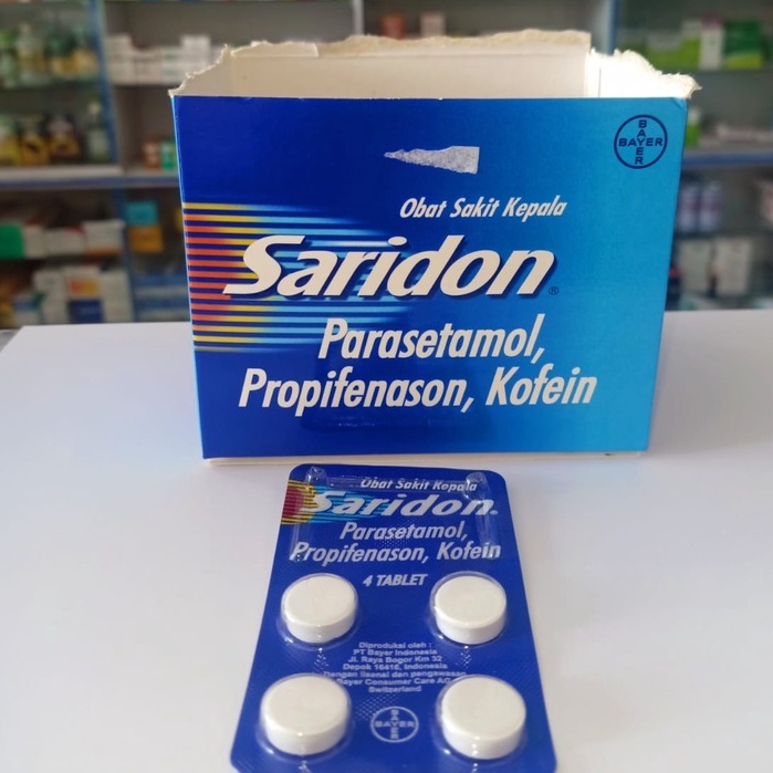 Saridon Tablet Kaplet Saridon Extra Nyeri Sakit Gigi Sakit Kepala Obat saridon biru