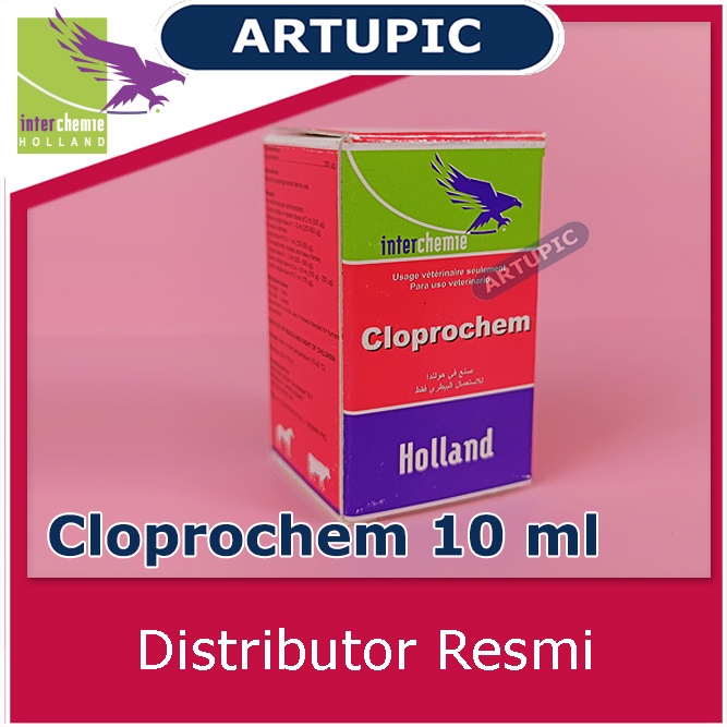 Cloprochem 10 ml Pemacu Birahi Hormon Supplemen Ternak Hewan Sapi Babi Domba Kuda Mengatasi Gangguan Reproduksi ovarium Mengakhiri kebuntingan Semu Menangani gangguan post partus pada uterus induksi kelahiran Cloprostenol