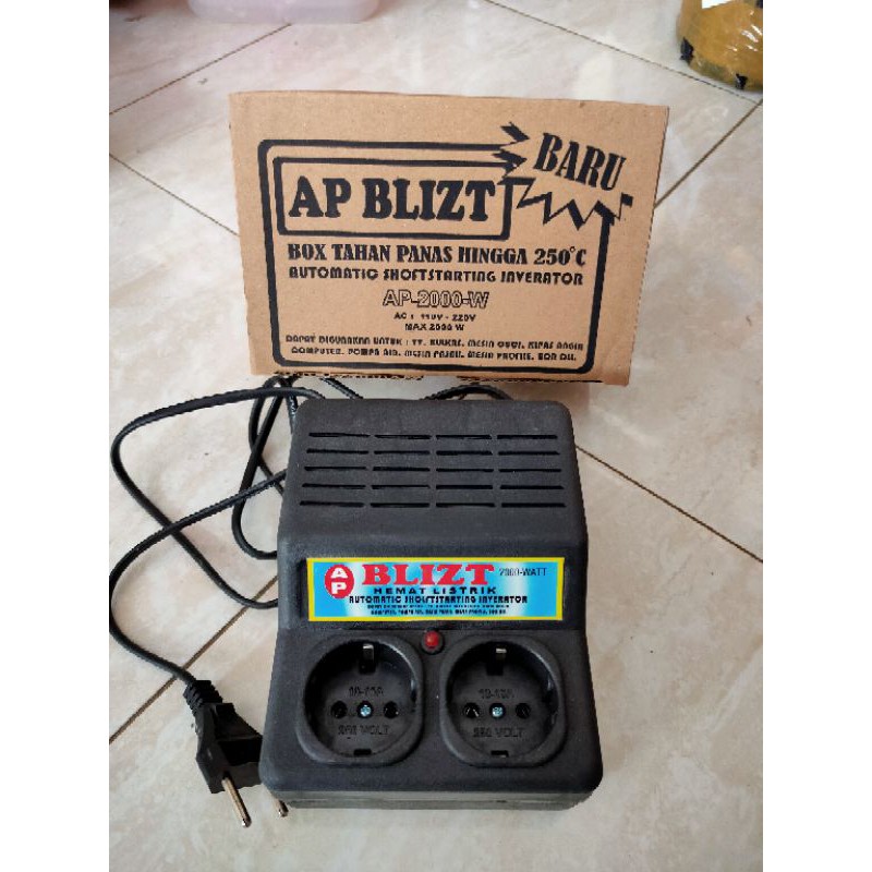 AUTO START INVERATOR  SOFT STARTING Anti Listrik Jeglek 2000W 2 Lubang Penghemat Listrik