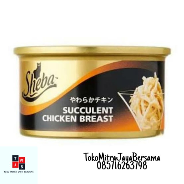 SHEBA SUCCULENT CHICKEN BREAST - 85 GR - MAKANAN KUCING