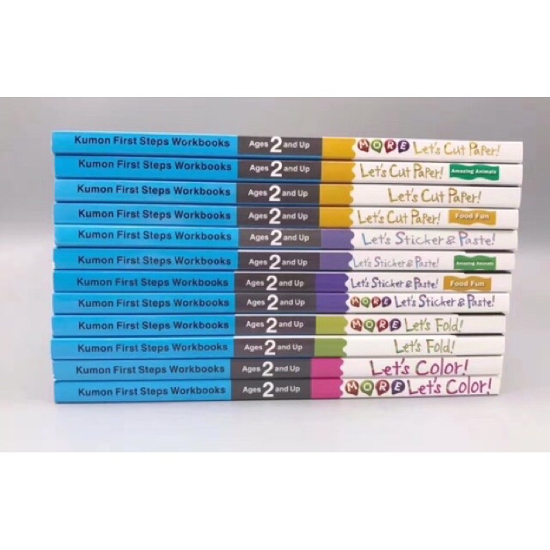 The whole set of kumon for toddler,kumon first step series