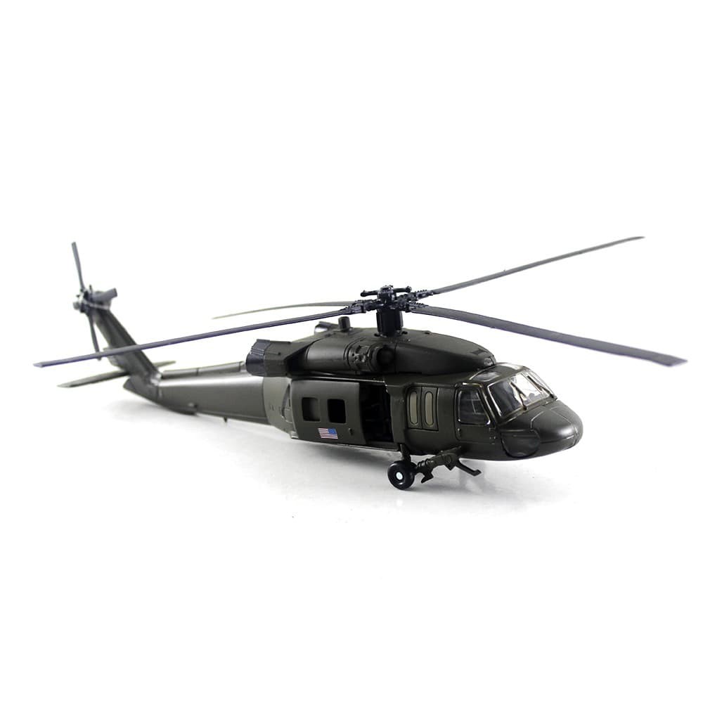 Diecast Miniatur Mainan Pesawat Sky Pilot Black Hawk