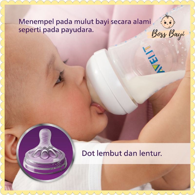 AVENT PHILIPS Feed Bottle Natural Botol Dot Susu Bayi Anak 125ml