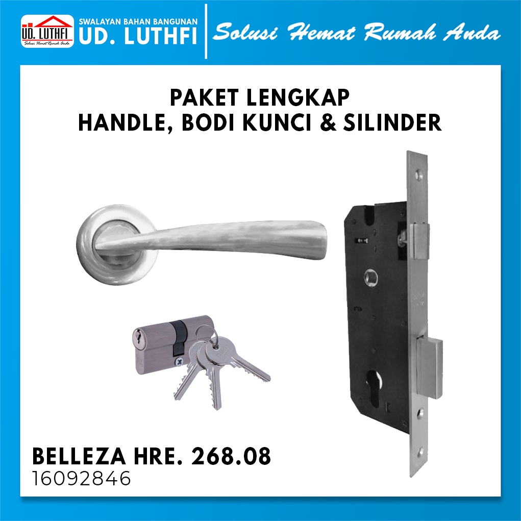 Handle Pintu Paket Murah Bellezza HRE.278.008 / Paket Handle Pintu