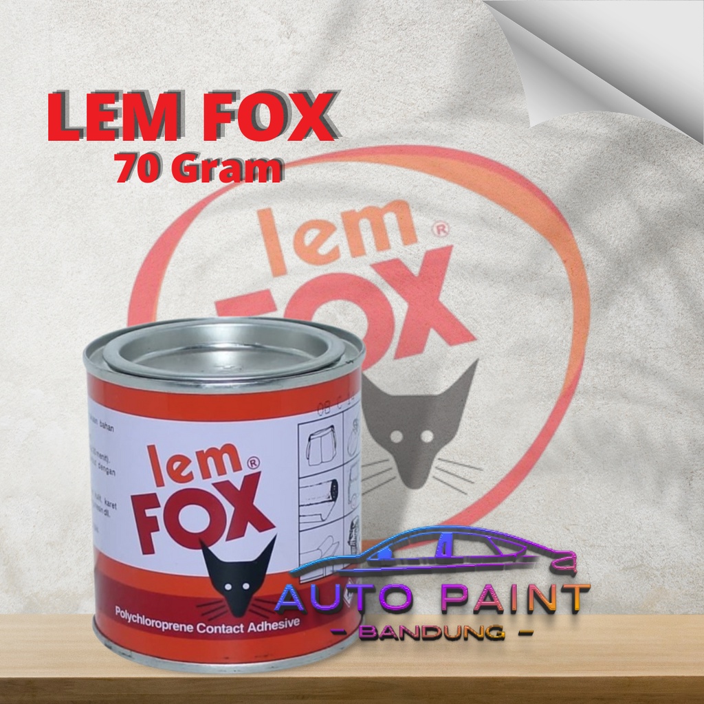 

LEM FOX Kuning Lem Karpet Sendal Kulit Kayu Karet - 70gr