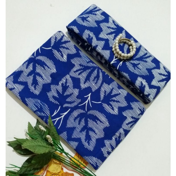 Kain Batik Daun Biru Bahan Batik Biru Kain Batik Cap Daun Biru Batik Daun Biru Batik Cap Daun Biru K