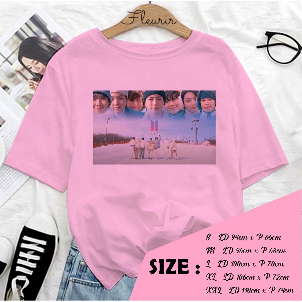 FLEURIR -  WINTER ALL KAOS OVERSIZE KATUN KAOS WANITA DEWASA TUMBLR TEE UNISEX JUMBO