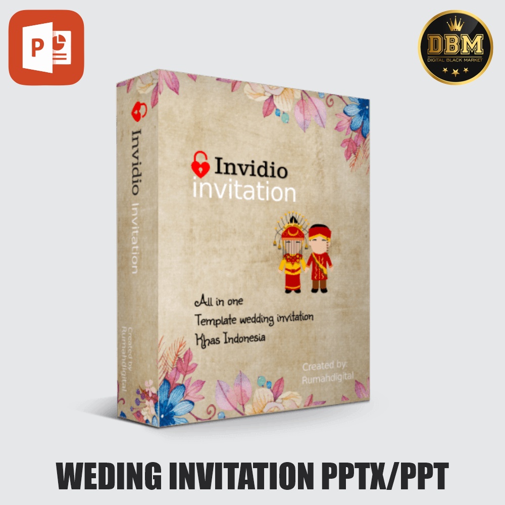 Invideo Weding Invitation Power Point Template