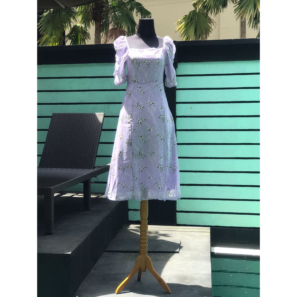 Floral dress motif bunga / Korean style/
