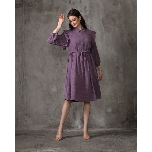 Ruffle Midi Dress by So Homewear