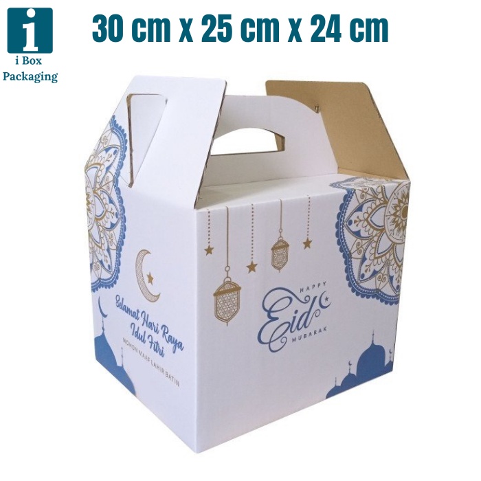 

Gift Box Kardus Jinjing Parcel Lebaran Kotak Kemasan Dus Sembako Packaging Hampers Idul Fitri Kardus Tenteng Ukuran 30x25x24cm