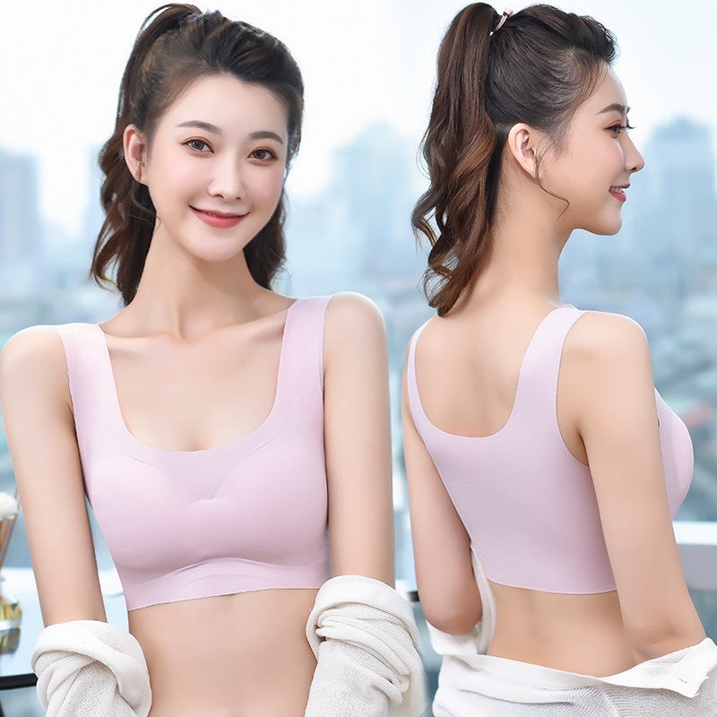 MURHOL Bra Seamless Wanita Tali Tebal Pakaian Dalam Cewek Anti Nyeplak - BH3