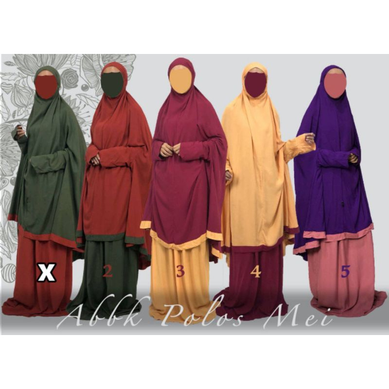 Mukena atasbawah berlengan hadramaut