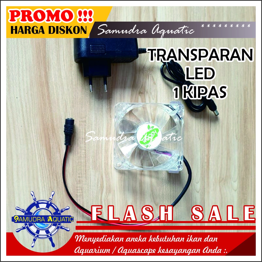 Kipas Aquarium Aquascape TRANSPARAN, Fan Pendingin Cooling Fan Aquarium Aquascape, FREE KARDUS