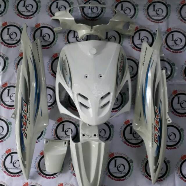 Body alus mio sporty warna putih plus striping