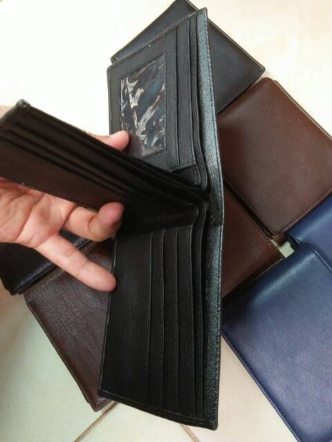 Dompet lipat pendek cowok 3D lokal