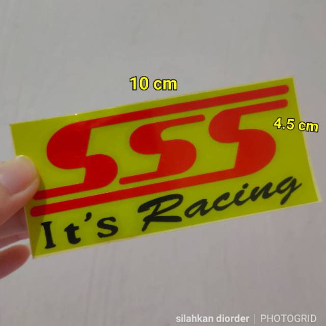 Stiker cutting motor sss stiker racing
