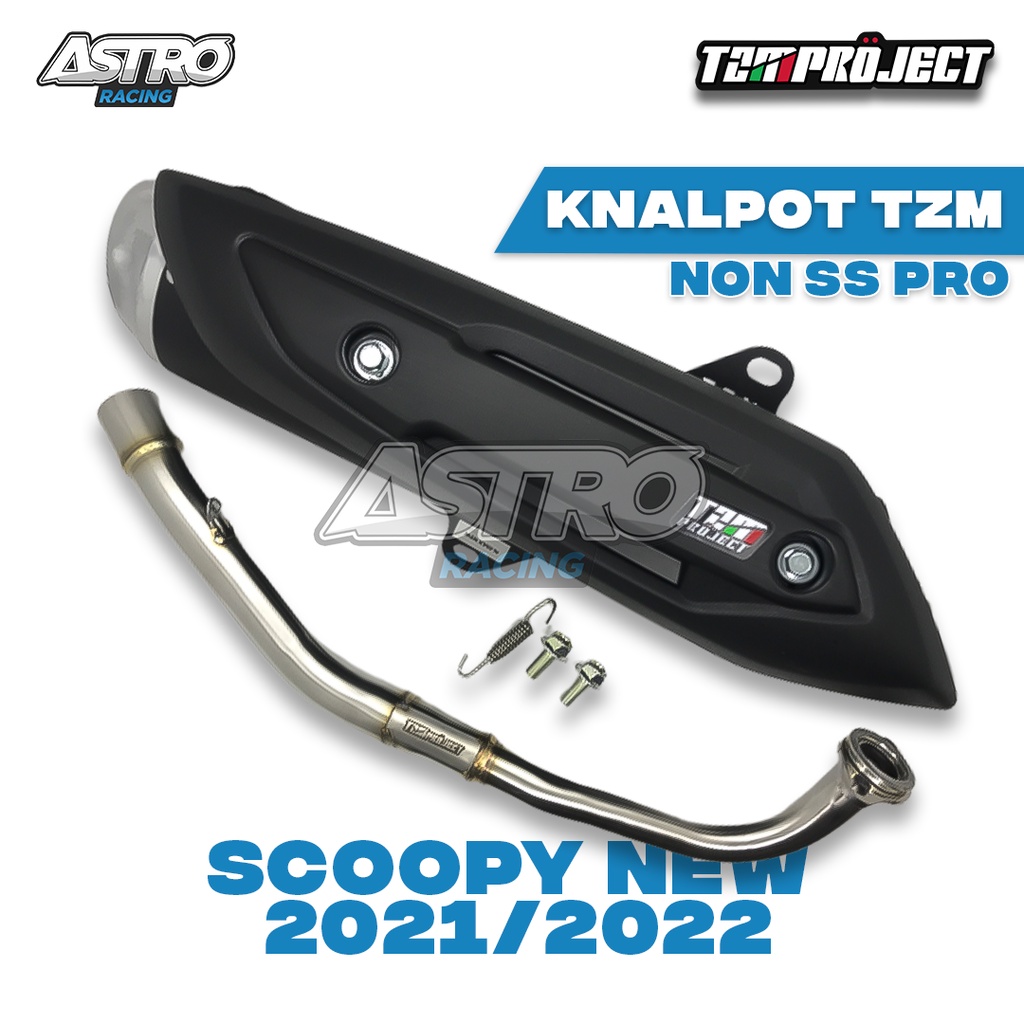 Knalpot TZM Project Racing BeaT Fi ESP Scoopy Fi ESP Vario 125 Vario 150 NMAX AEROX LEXI PCX 150 STD NON SS PRO FULL PACKAGE-SCOOPY 2021-2022