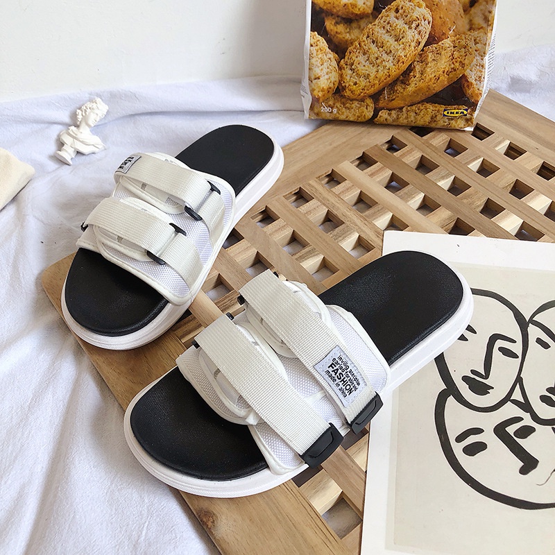 TBIG [COD] Sandal Slop LIVING Wanita Import Korea Style Santai Wanita