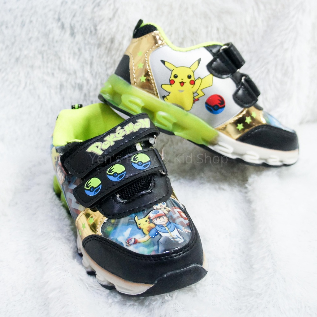 SPORT Sepatu Pokemon LED - Sepatu Anak