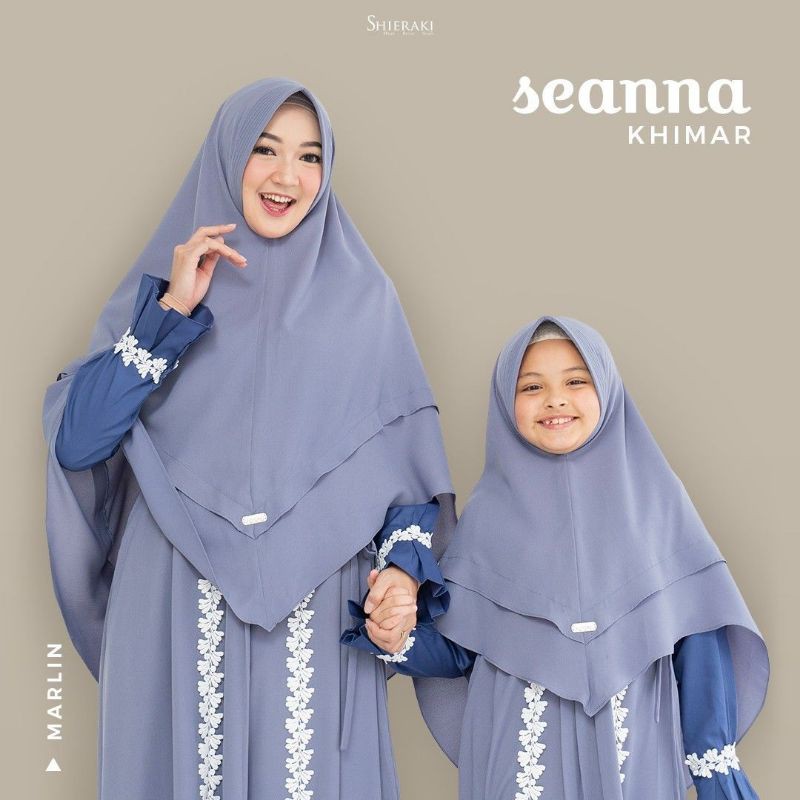 Seanna khimar shieraki / Khimar syari polos / Khimar couole anak dan Mom