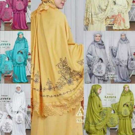 ♣  MUKENA AZZURA BORDIR TIMBUL / MUKENA MURAH / KUALITAS SUPER / MUKENA LIMITED / ♞