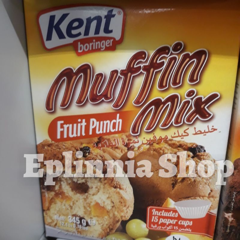 

Kent Boringer Muffin Mix Fruit Punch 345 gr - Tepung Kue