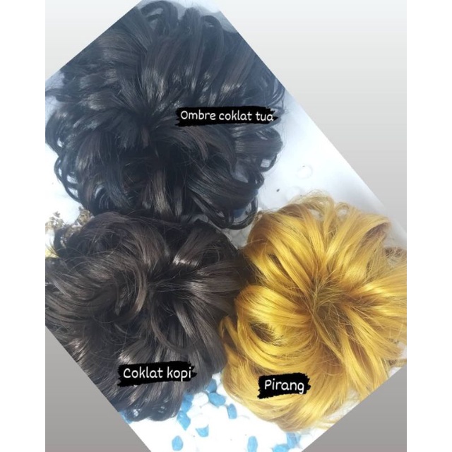 KARET ULIR TRENDY / SANGGUL CURLY PRAKTIS / KARET WIG / HAIR  EXTENSION ( Mawar Collection )