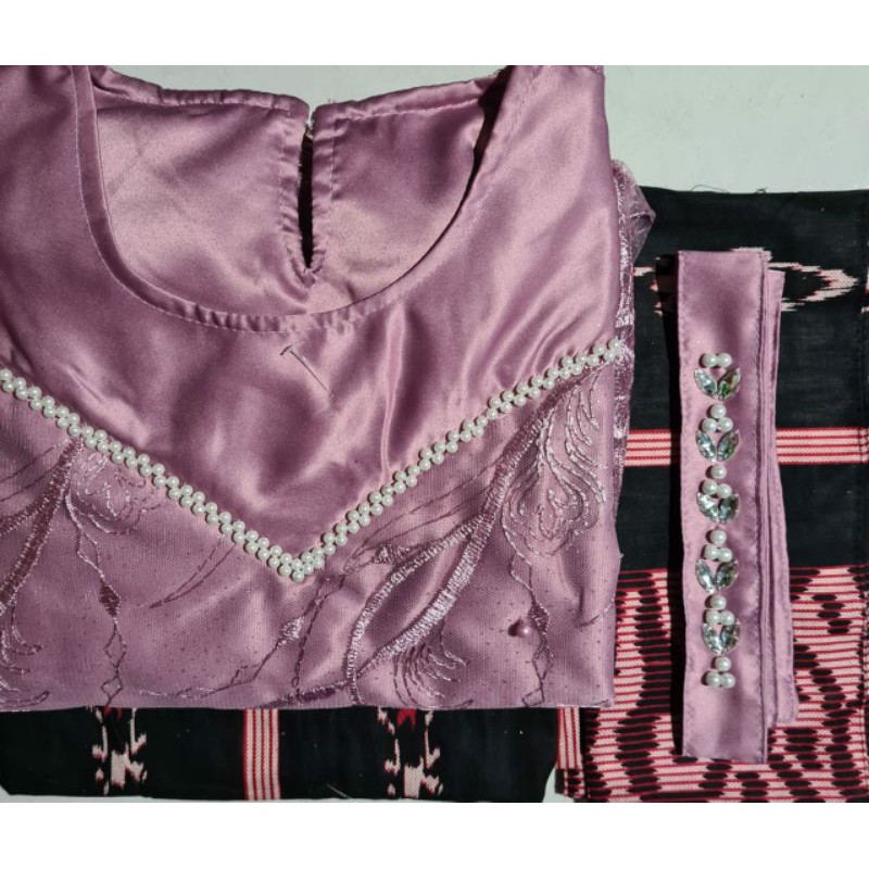 NEW ARRIVAL!! SHOPASHOP SOLO BATIK Couple Violeta Aplikasi Payet-3