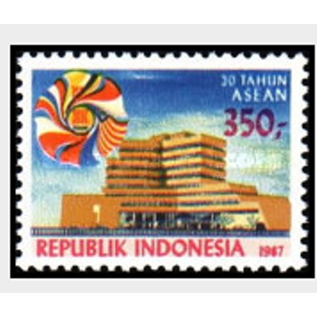 

Perangko Filateli D9 - Indonesia MNH 1v 08.08. 1987 The 20th Anniversarey of Association of Southeas