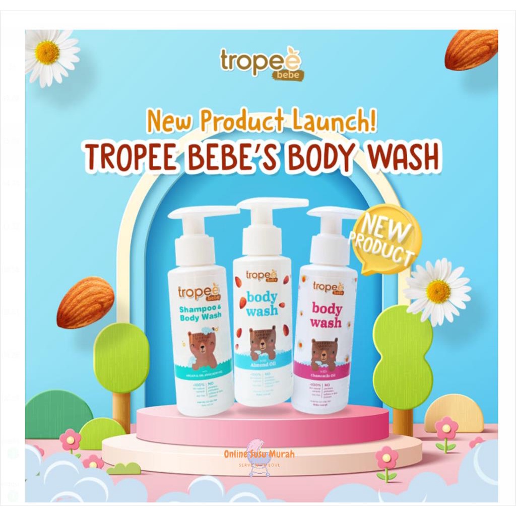 TROPE BEBE BODY WASH &amp; SHAMPO TROPEE SHAMPO ANAK