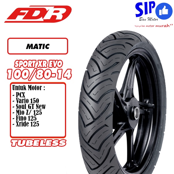 Ban motor matic FDR Sport XR Evo 100 80 14 Tubeless