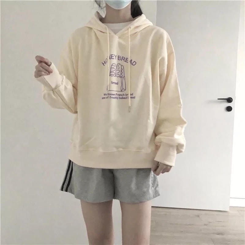 PABRIKHOODIE - HOODIE JUMPER HONEY BREAD ( SABLON ) M -XXL {PRIA &amp; WANITA)