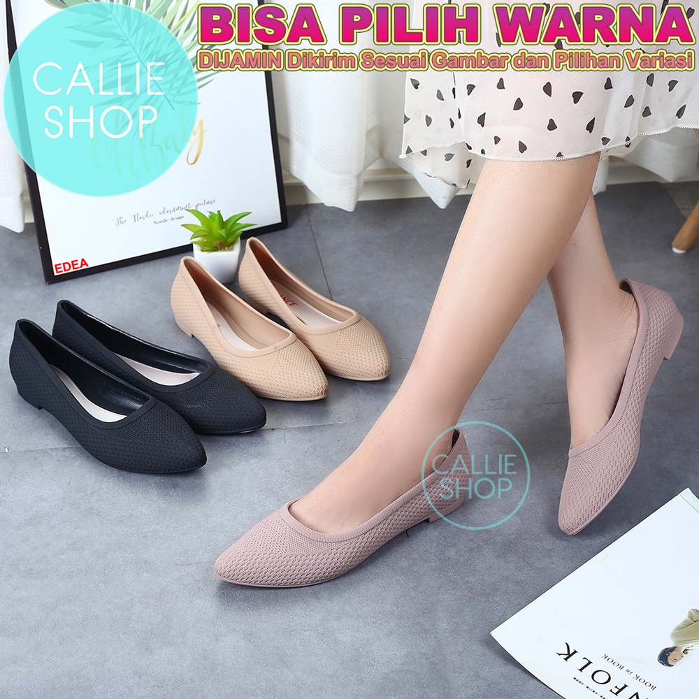 Sepatu Flat Shoes Wanita Jelly Balance B695-D3 FLATDOT